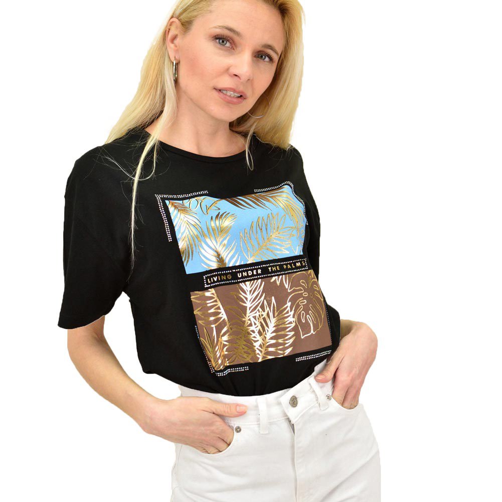 Γυναικείο T-shirt με τύπωμα Μαύρο 14691