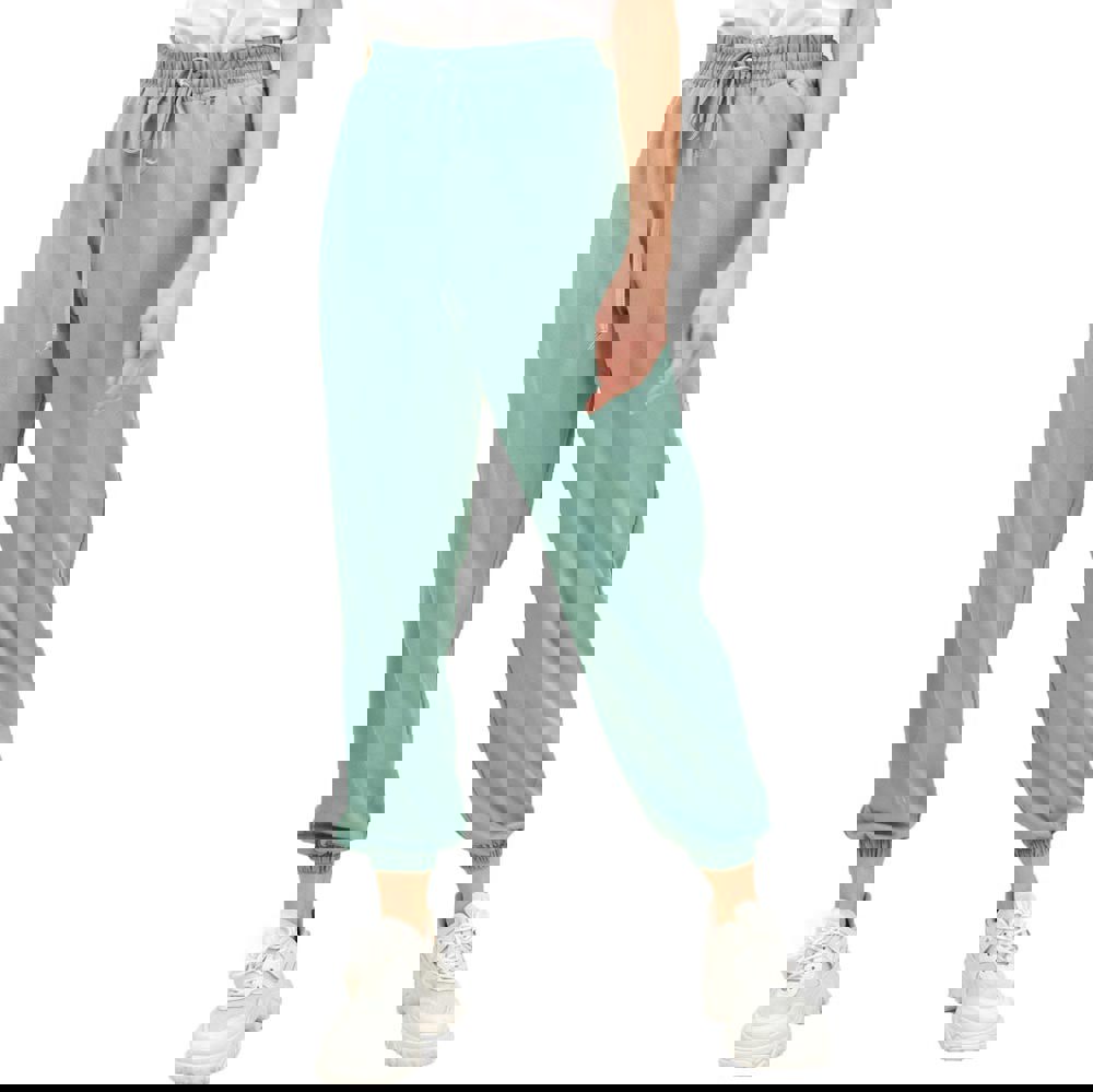 Γυναικείο παντελόνι με λάστιχο Φυστικί 14068