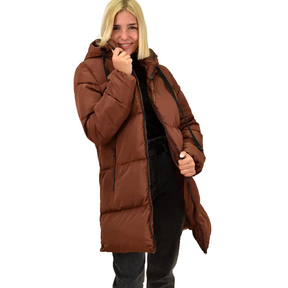 Puffer μπουφάν καπιτονέ Καφέ 17647