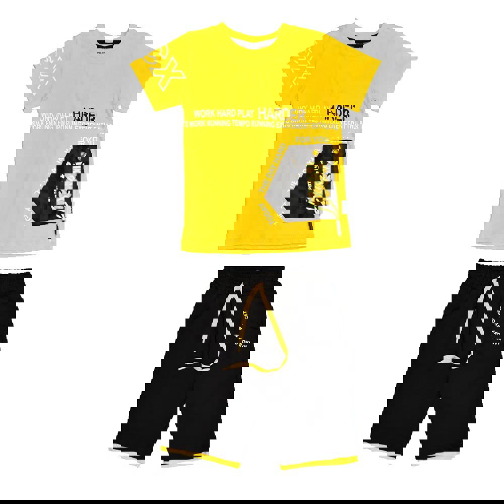 Παιδικό αθλητικό σετ Κίτρινο 15890