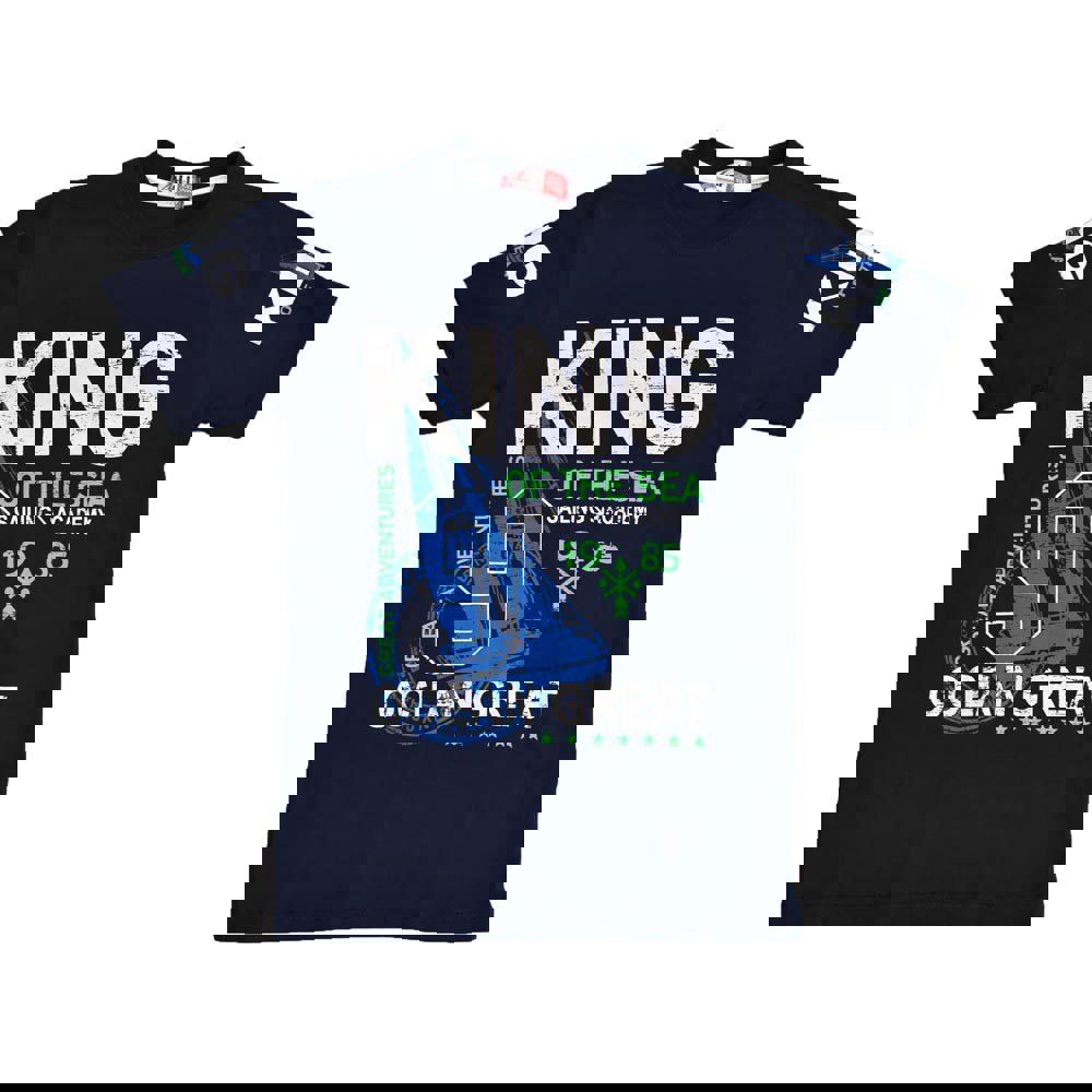 Παιδική μπλούζα με τύπωμα KING Μπλε 15839