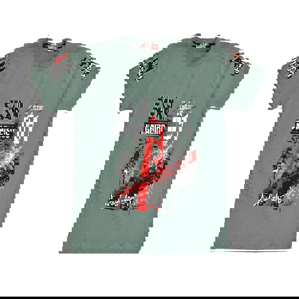 Παιδική μπλούζα SAN FRANCISCO Χακί 16013