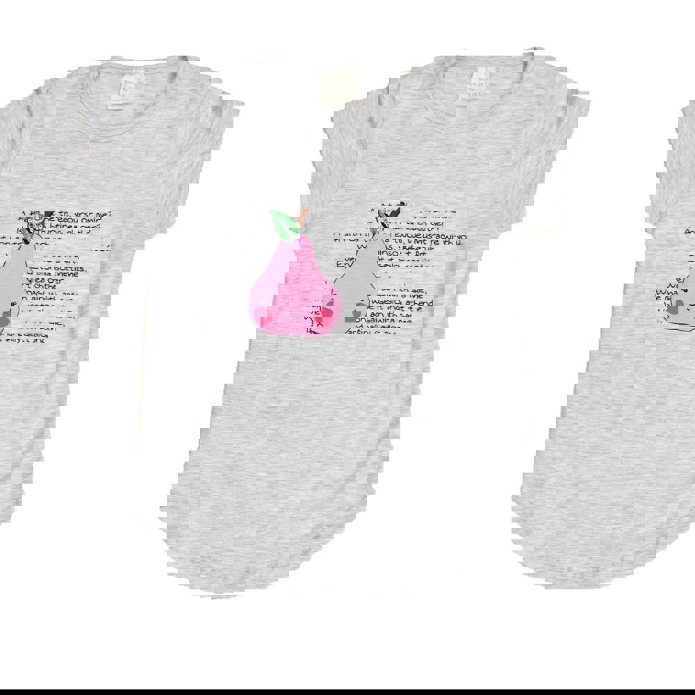 Παιδική μπλούζα με σχέδιο αχλάδι Γκρι 16513