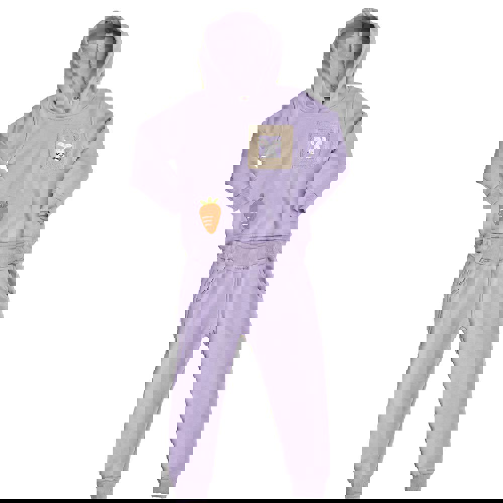 Παιδικό σετ με σχέδιο κουνελάκι Λιλά 17091