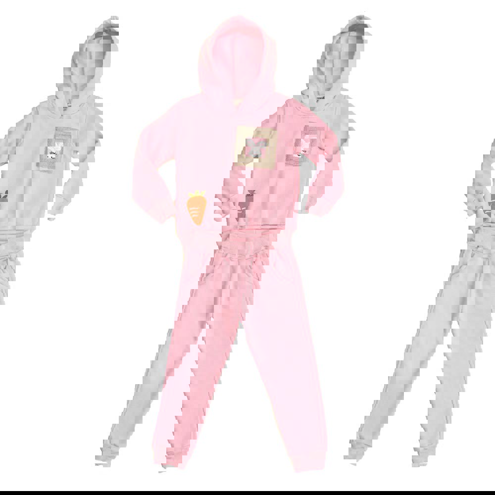 Παιδικό σετ με σχέδιο κουνελάκι Ροζ 17089