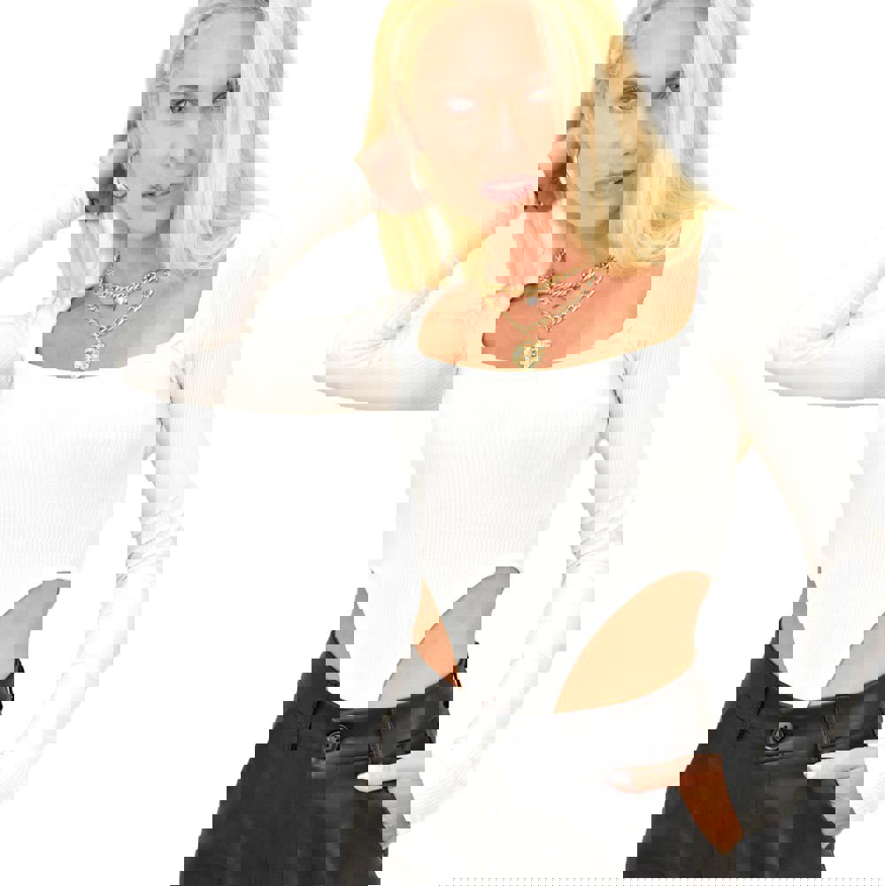 Potre OR Κορμάκι με μακρύ μανίκι Εκρού 13037