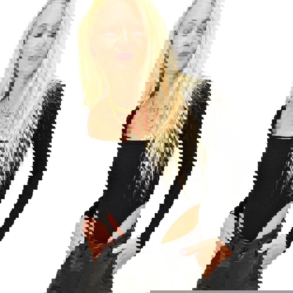 Potre OR Κορμάκι με μακρύ μανίκι Μαύρο 13036