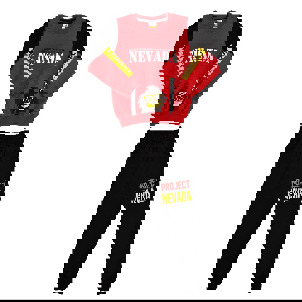 Potre OR Παιδικό σετ με τύπωμα NEVADA Κόκκινο 17133