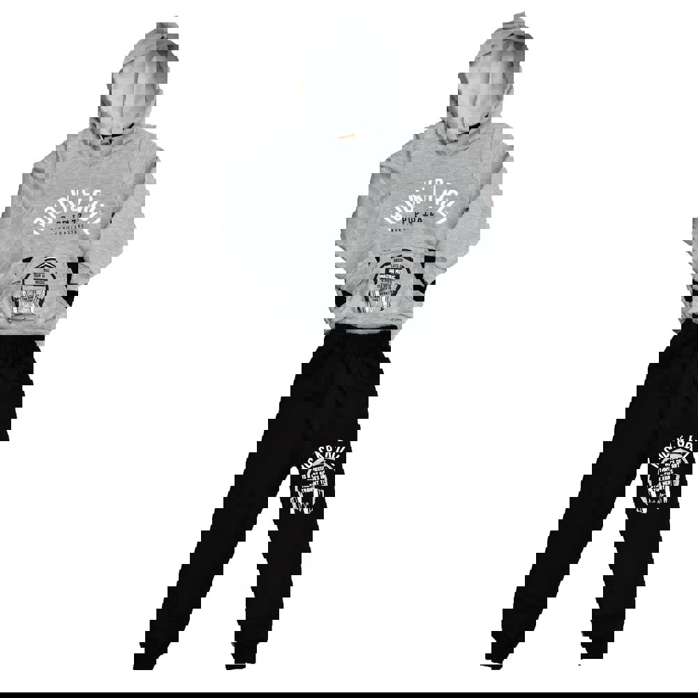 Παιδικό σετ με τύπωμα rock & roll Γκρι 17120