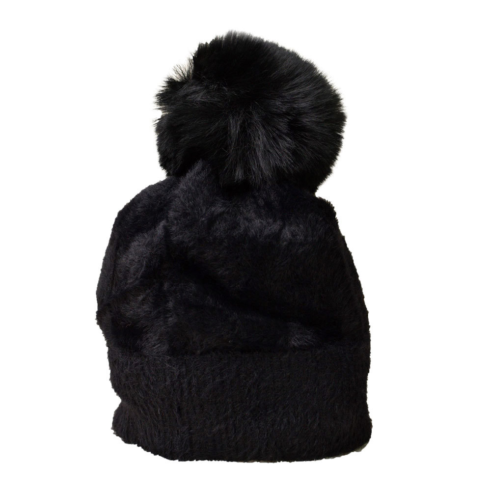 Potre OR Γυναικείο σκουφάκι με φούντα Μαύρο 13415