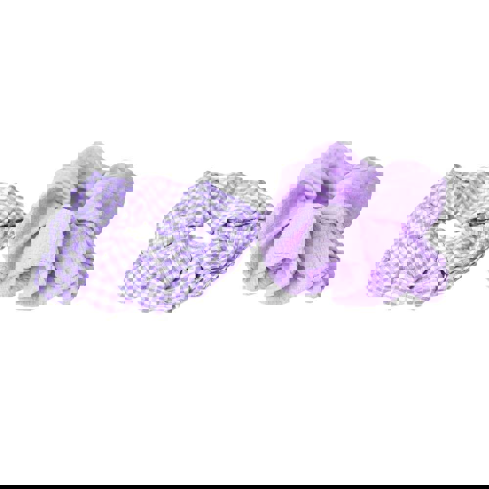 Αξεσουάρ μαλλιών Scrunchies 2 τμχ Λιλά 23240