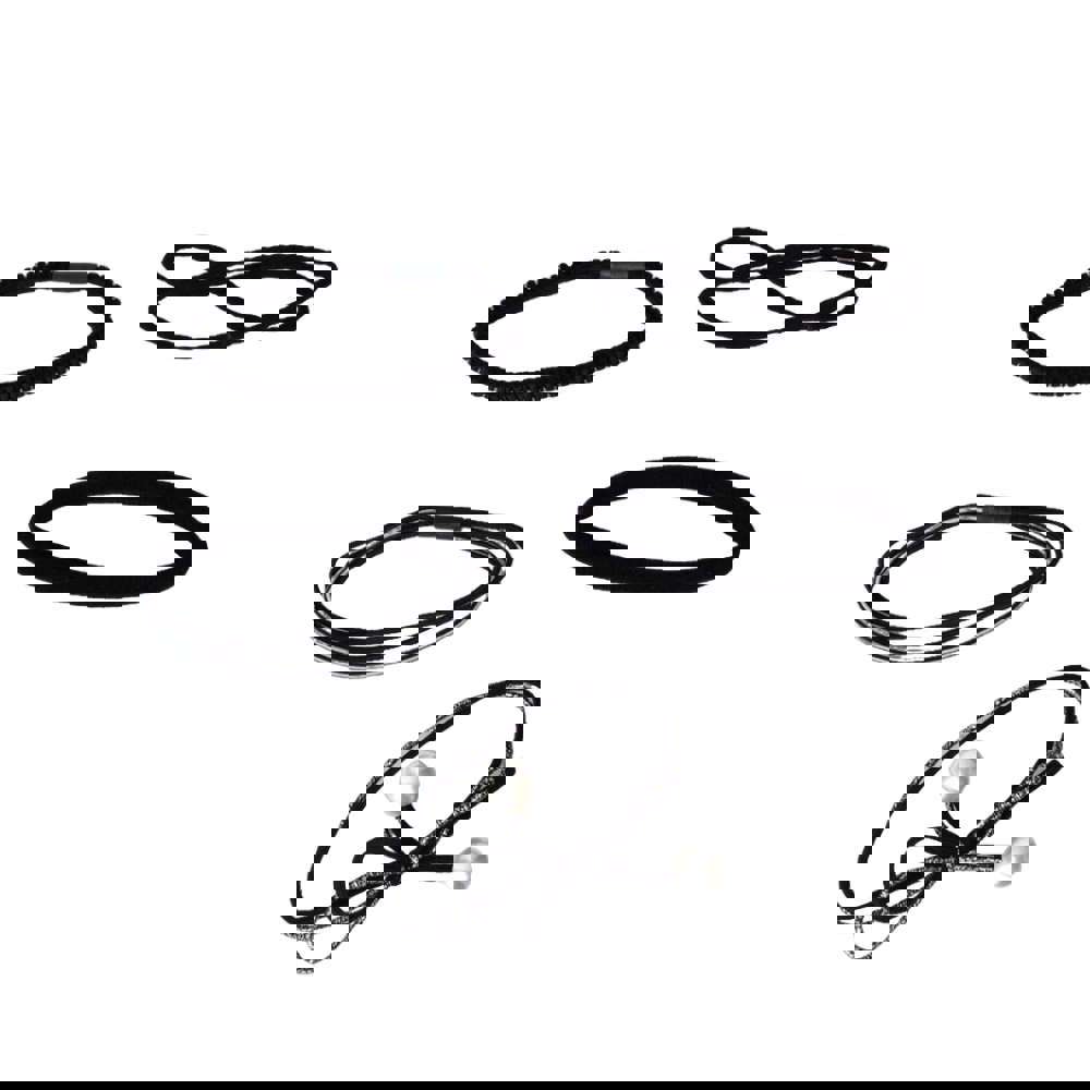 Αξεσουάρ μαλλιών 5 τμχ Μαύρο 23276