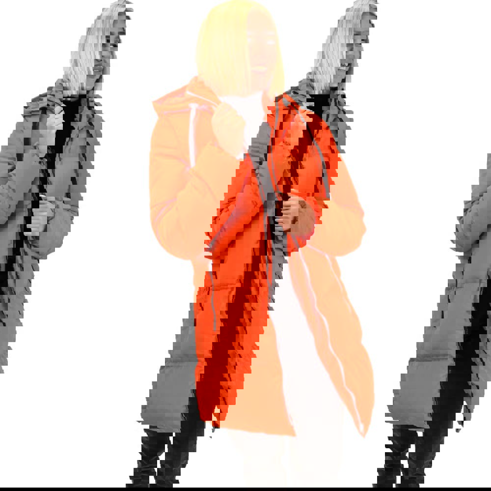 Puffer μπουφάν καπιτονέ Πορτοκαλί 17646