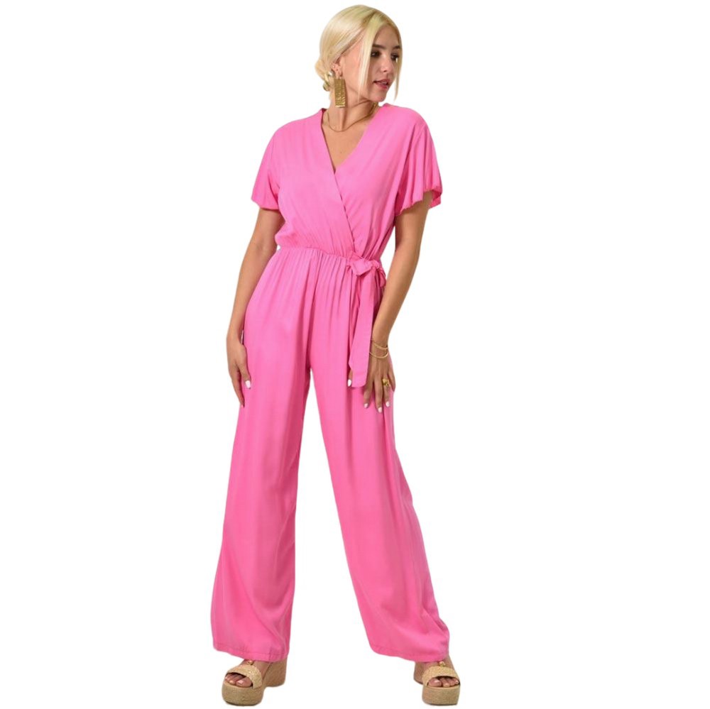 Γυναικεία ολόσωμη φόρμα κρουαζέ Φούξια 24918