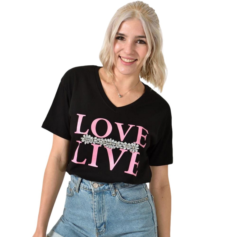 T-Shirt με στάμπα 