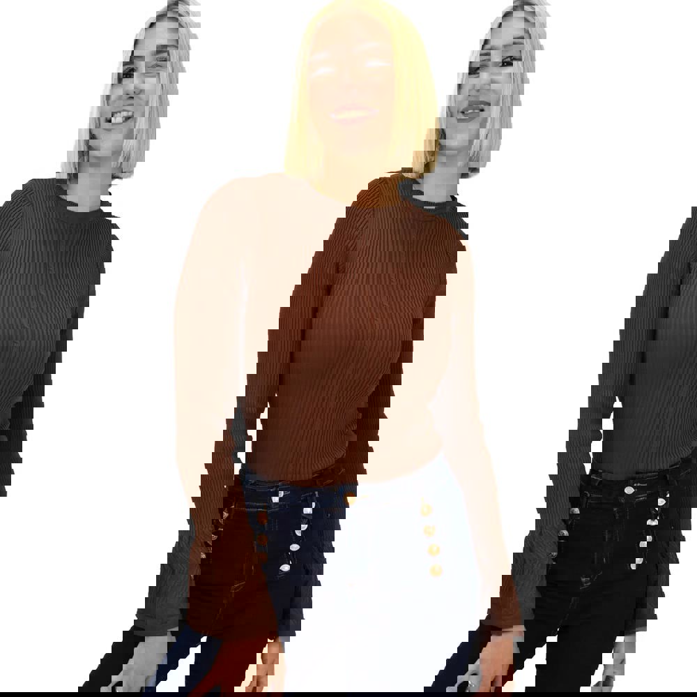 Γυναικείο τοπ με σχέδιο Καφέ 21842