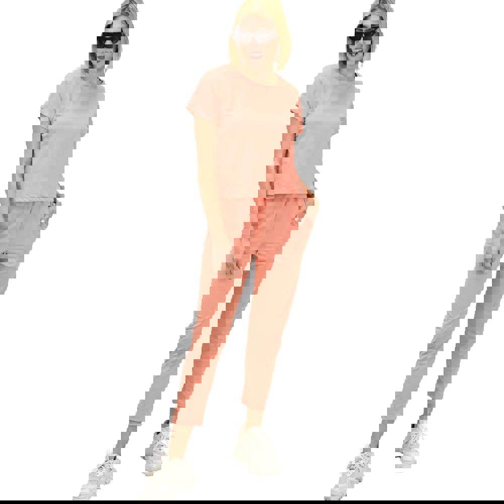 Γυναικείο κοντομάνικο σετ Κοραλί 10324