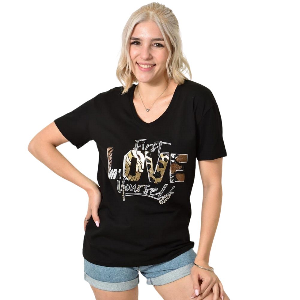 T-Shirt με στάμπα 