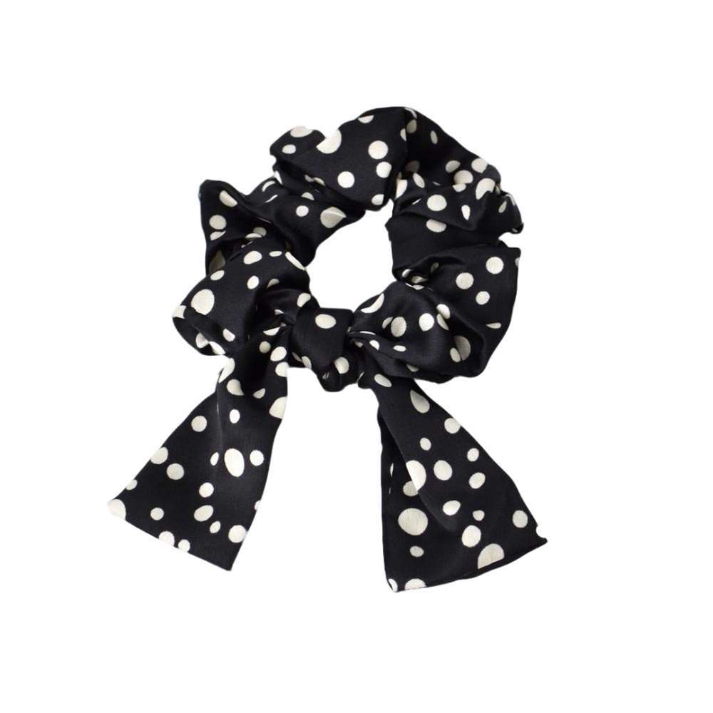 Αξεσουάρ μαλλιών Scrunchies πουά Μαύρο 23247