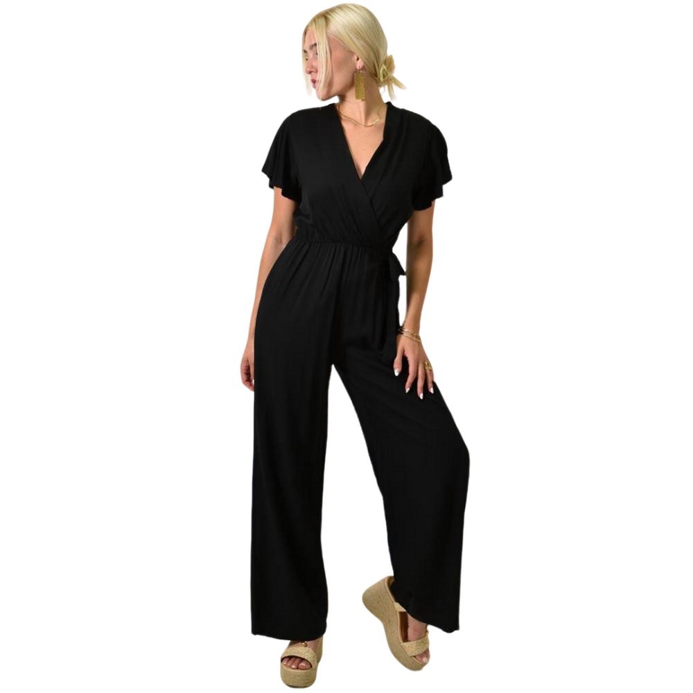 Γυναικεία ολόσωμη φόρμα κρουαζέ Μαύρο 24922