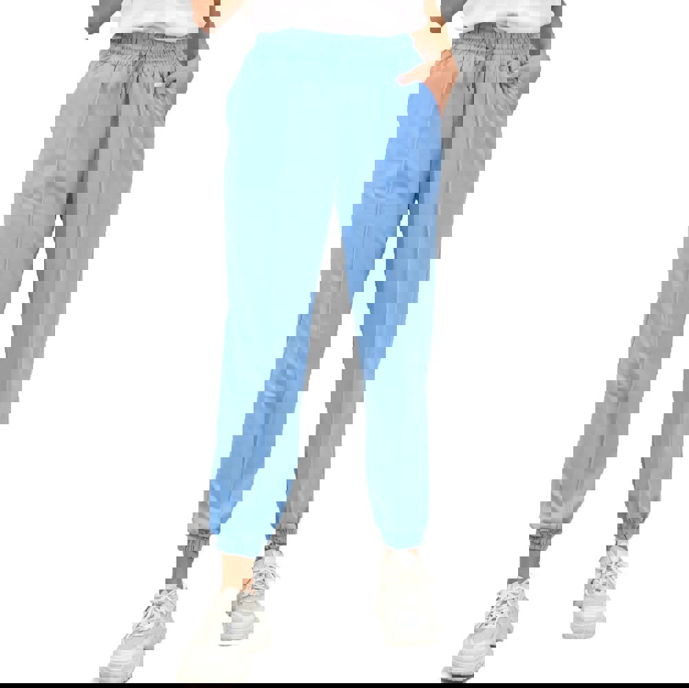 Γυναικείο παντελόνι με λάστιχο Γαλάζιο 18474