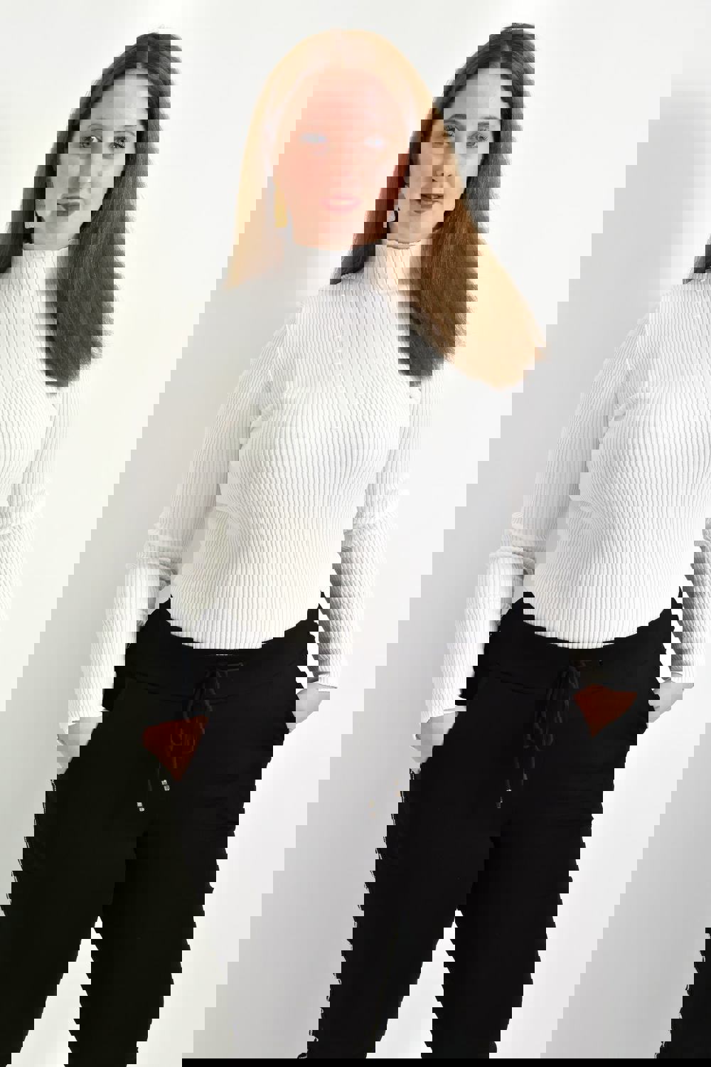 Γυναικείο Plus τοπ με σχέδιο Λευκό 22371 φωτογραφία