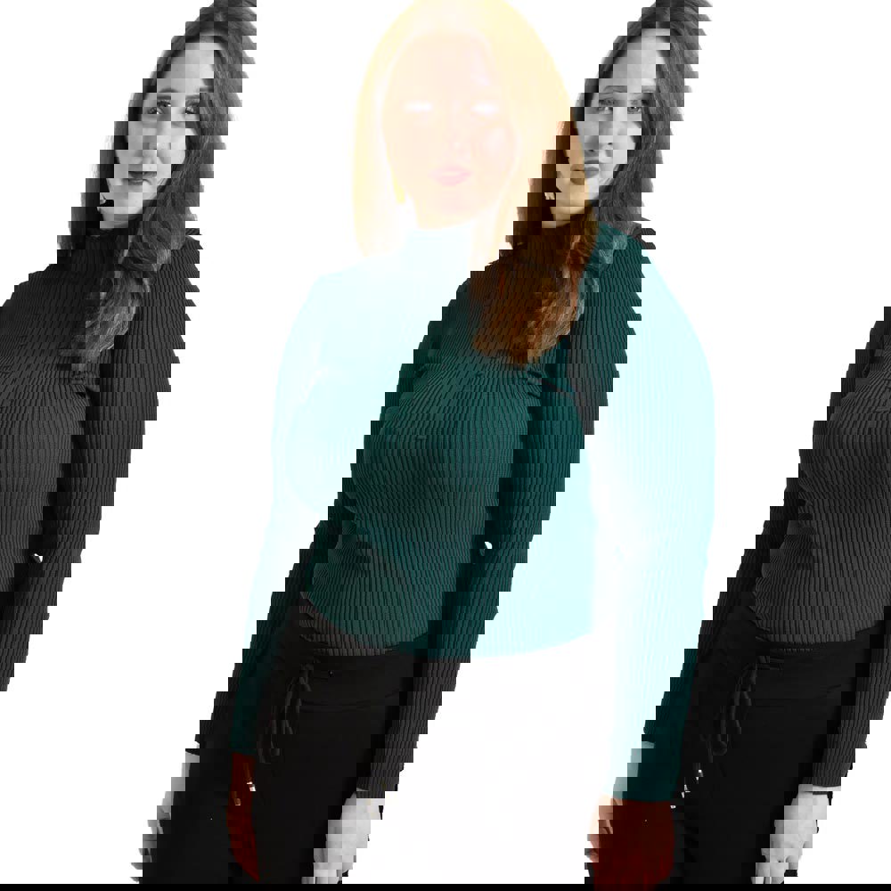 Γυναικείο Plus τοπ με σχέδιο Κυπαρισσί 22372