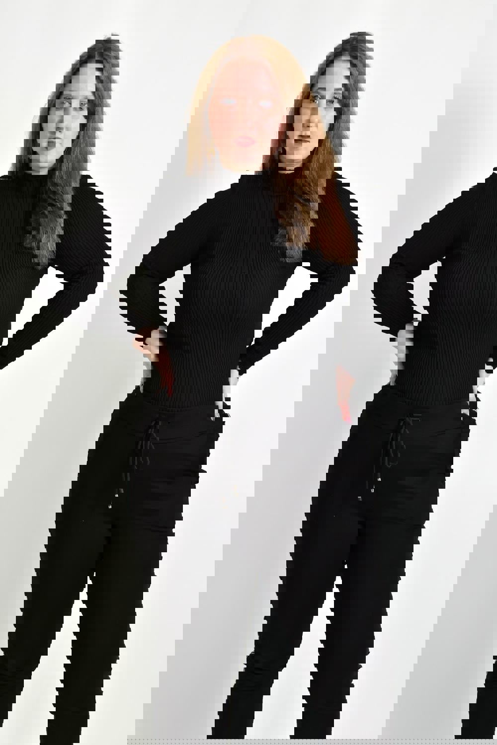 Γυναικείο Plus τοπ με σχέδιο Μαύρο 22373 φωτογραφία