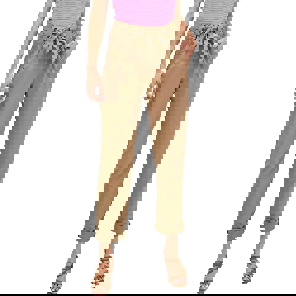 Γυναικείο παντελόνι baggy με ζώνη Πούρο 19484