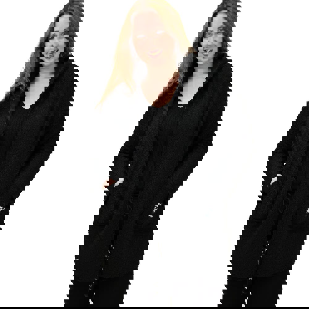 Γυναικεία Plus ζακέτα Μαύρο 22404