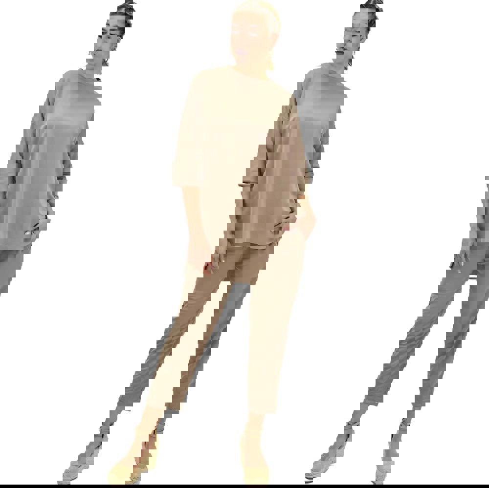 Γυναικείο σετ μονόχρωμο Μπεζ 10191