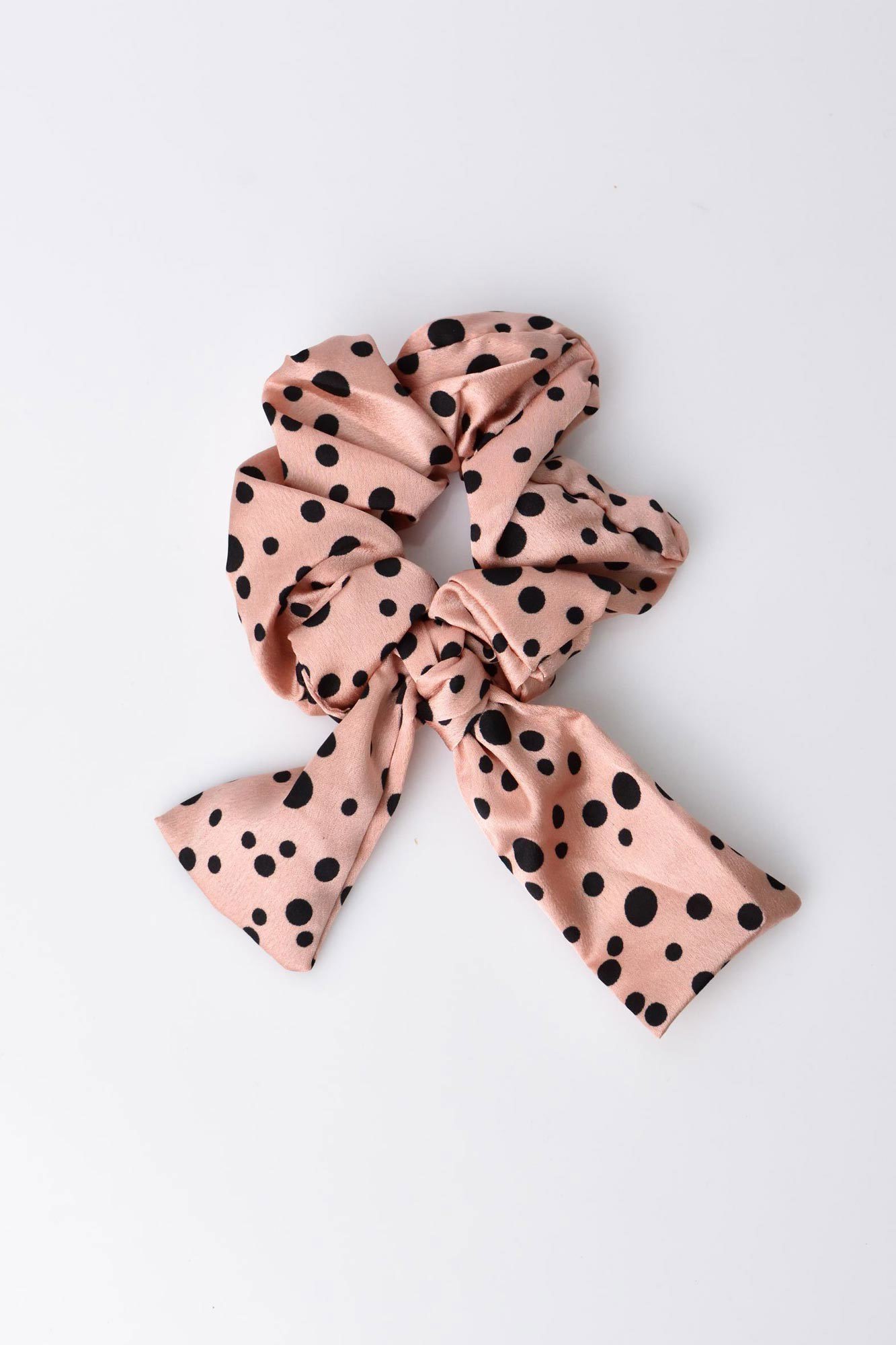 Αξεσουάρ μαλλιών Scrunchies πουά Μπεζ 23250