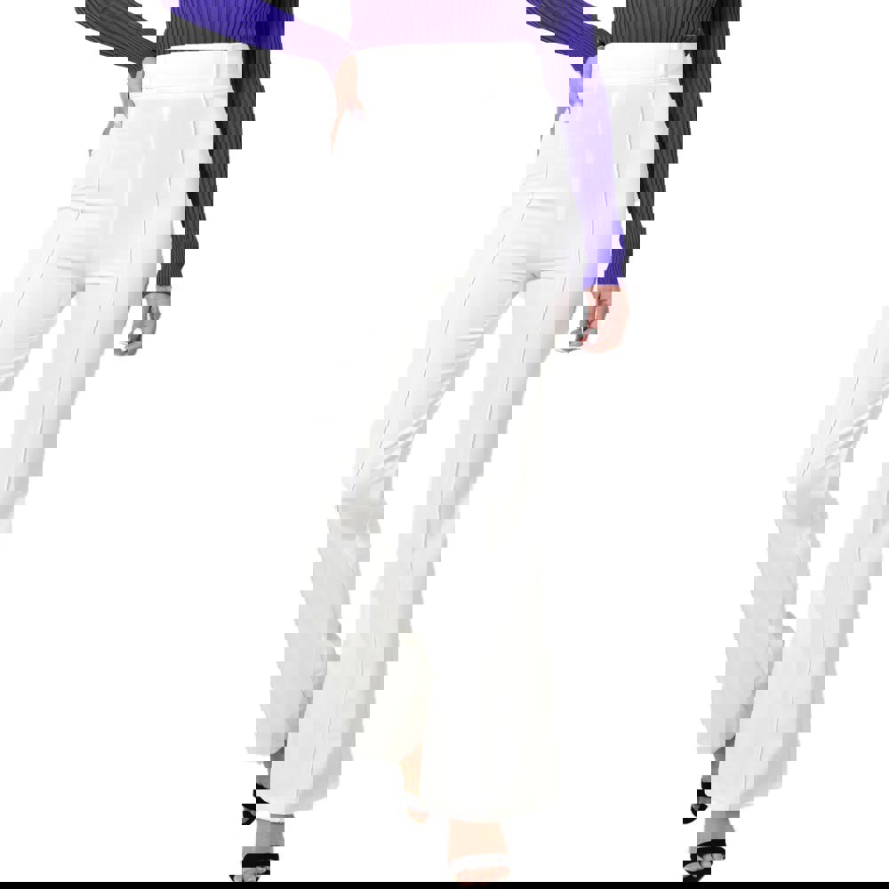 Γυναικείο παντελόνι καμπάνα Λευκό 18853