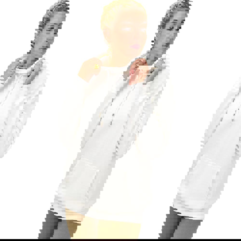 Γυναικείο φούτερ με κουκούλα Εκρού 22070