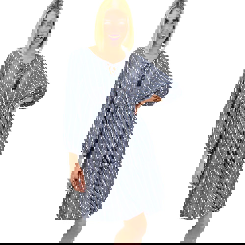 Γυναικείο mini φόρεμα Μπλε Τζιν 10179