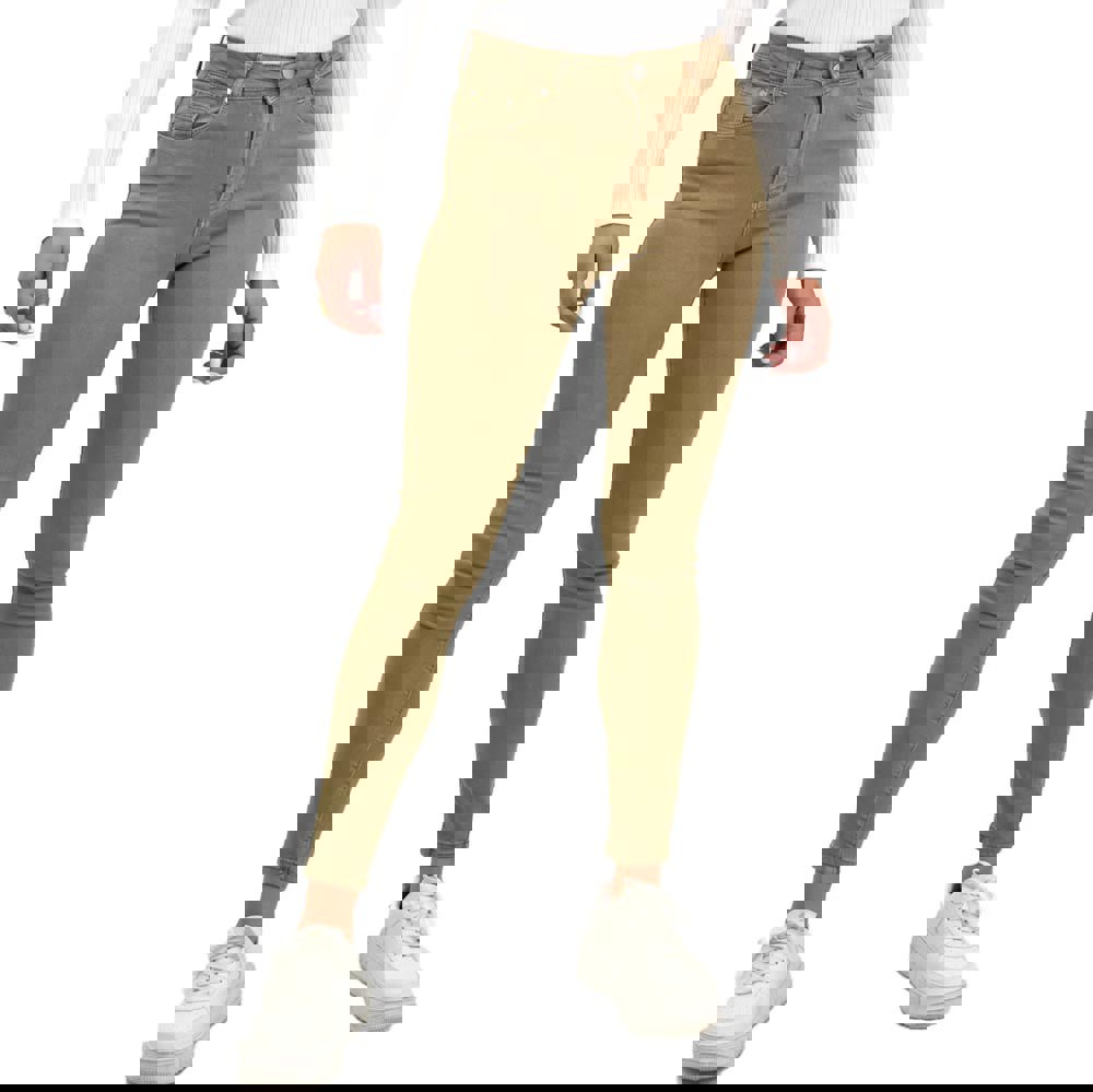 Γυναικείο τζιν μονόχρωμο Μπεζ 22065