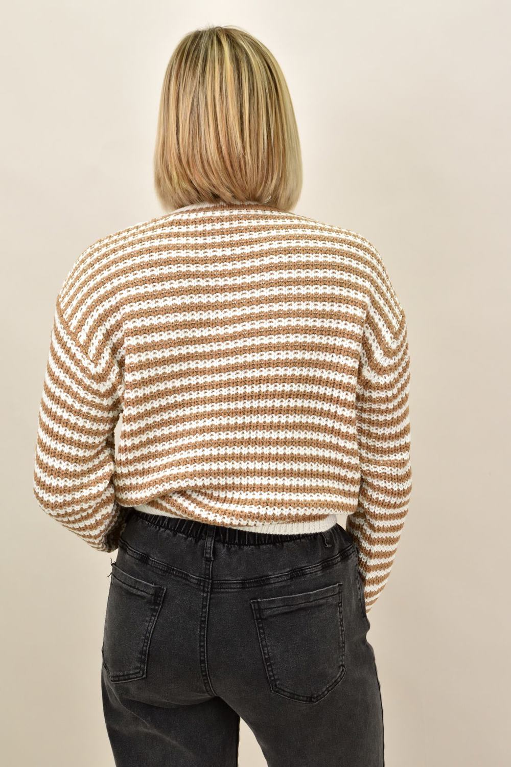 Γυναικεία μπλούζα strickpullover Μπεζ 18695 φωτογραφία