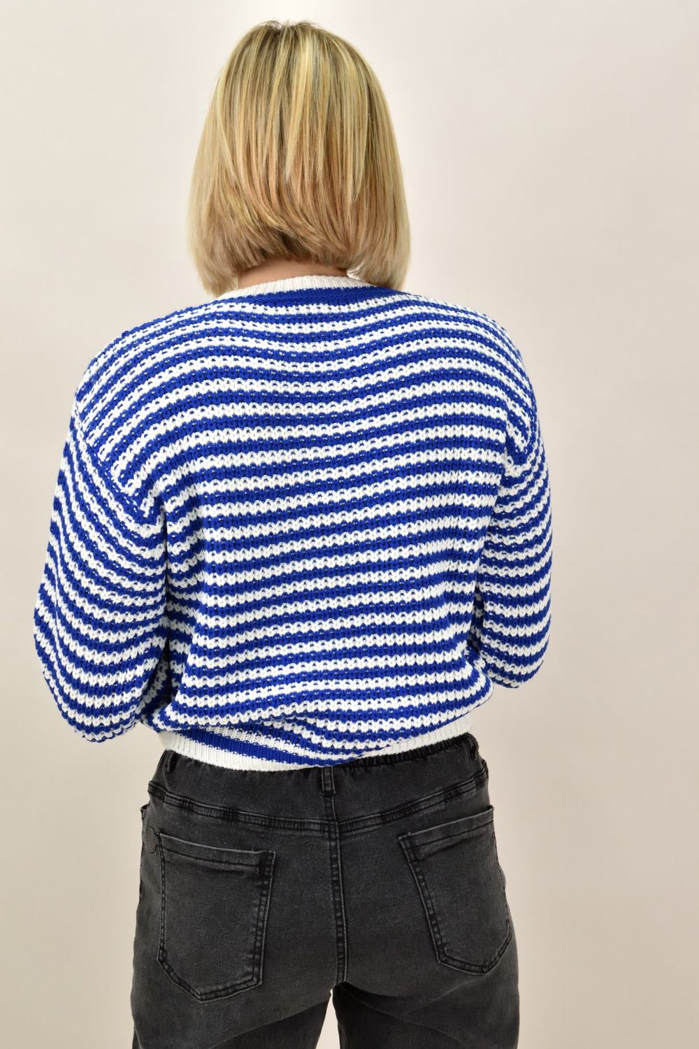 Γυναικεία μπλούζα strickpullover Μπλε Ρουά 18696 φωτογραφία