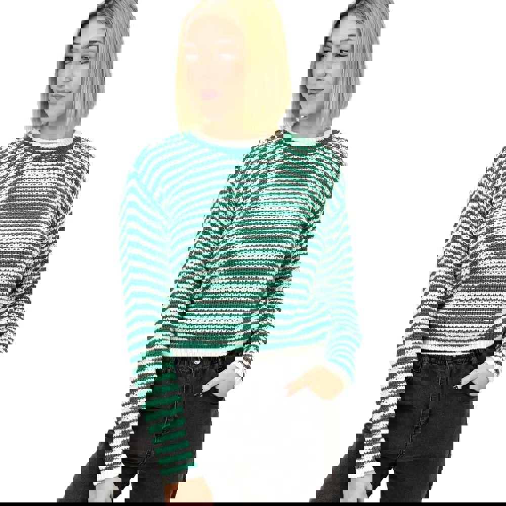 Γυναικεία μπλούζα strickpullover Πράσινο 18697