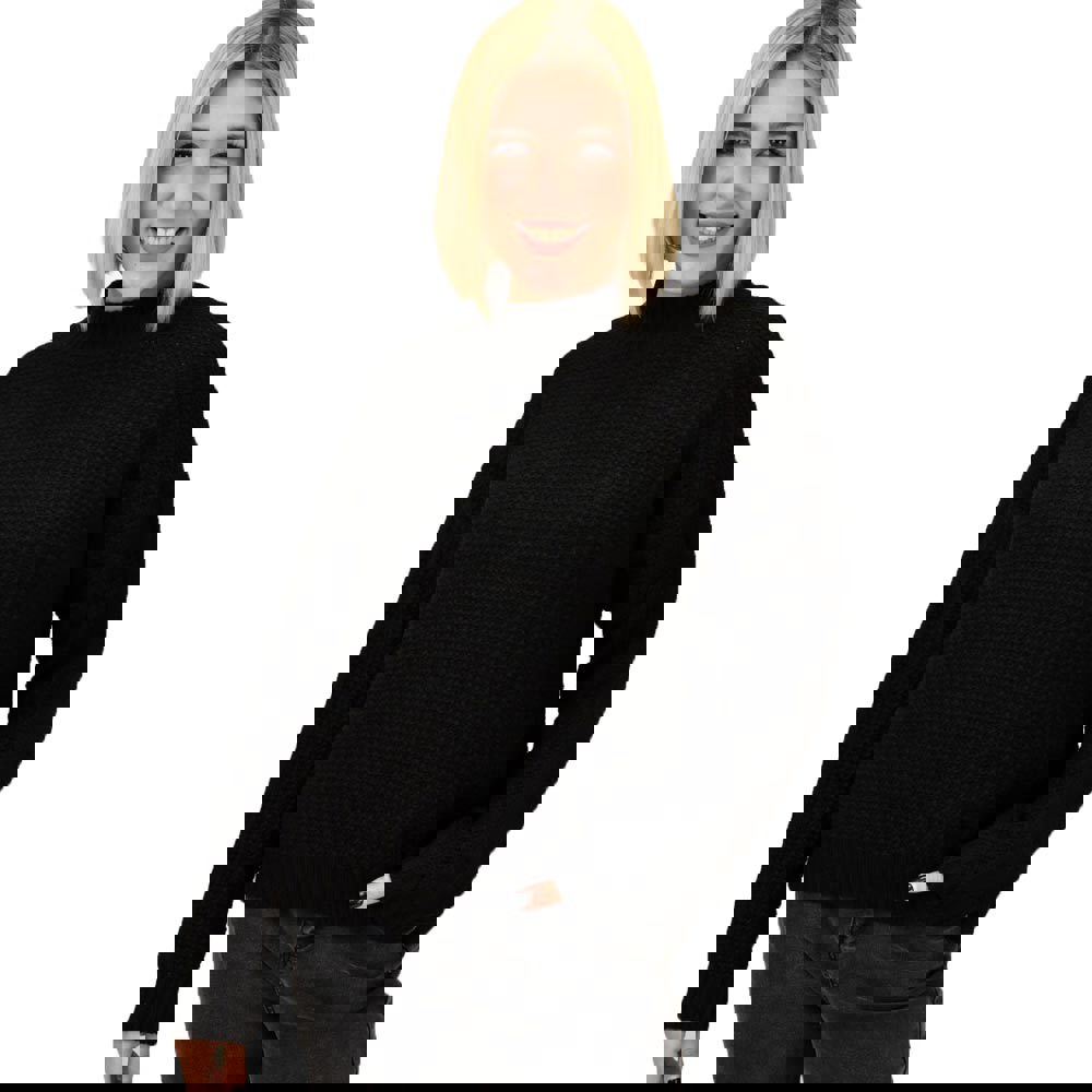 Γυναικείο πουλόβερ μόνοχρωμο Μαύρο 18703