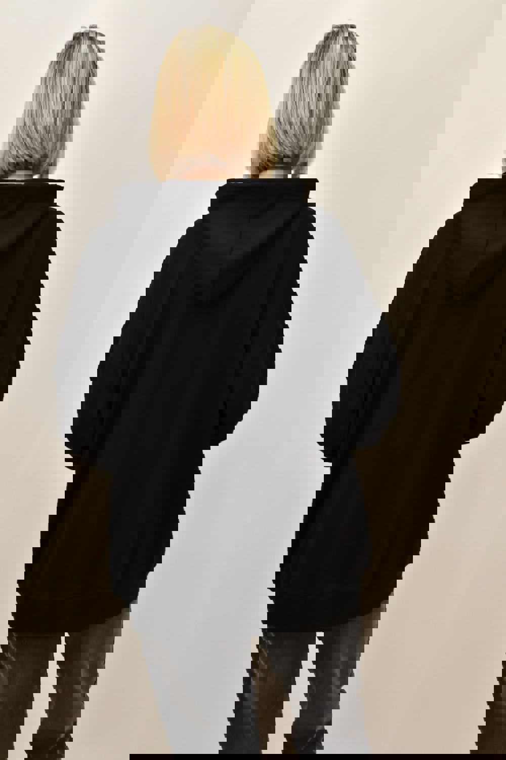 Γυναικείο φούτερ με κουκούλα "The Alps" Μαύρο 18706 φωτογραφία