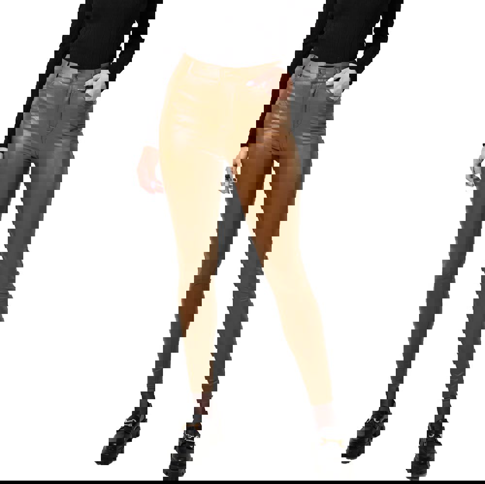 Γυναικείο δερματίνη παντελόνι εφαρμοστό Ταμπά 22573