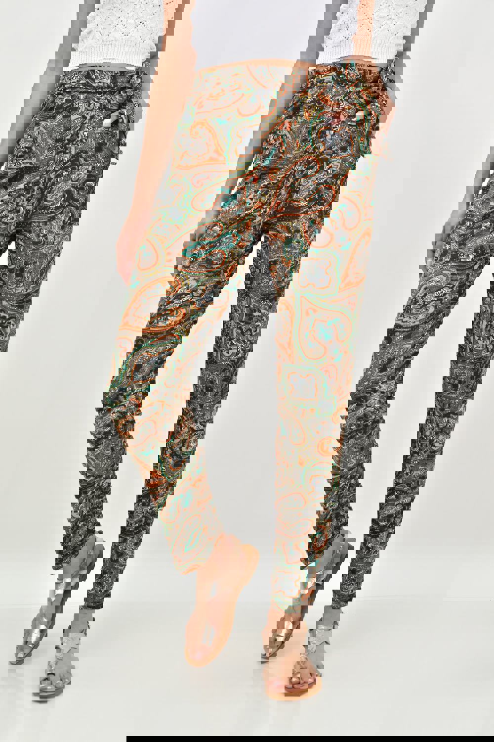 Εμπριμέ παντελόνα Χακί 1308 φωτογραφία