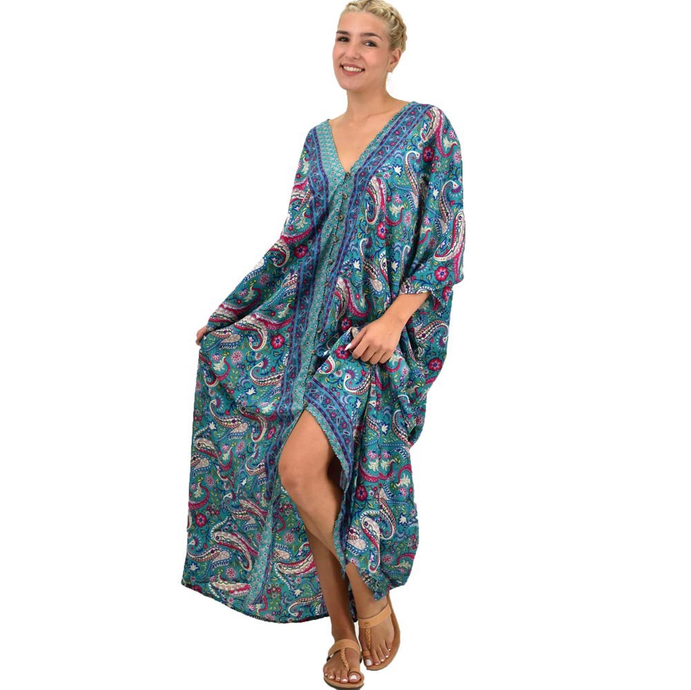 Γυναικείο μεταξωτό boho plus size Βεραμάν 21654