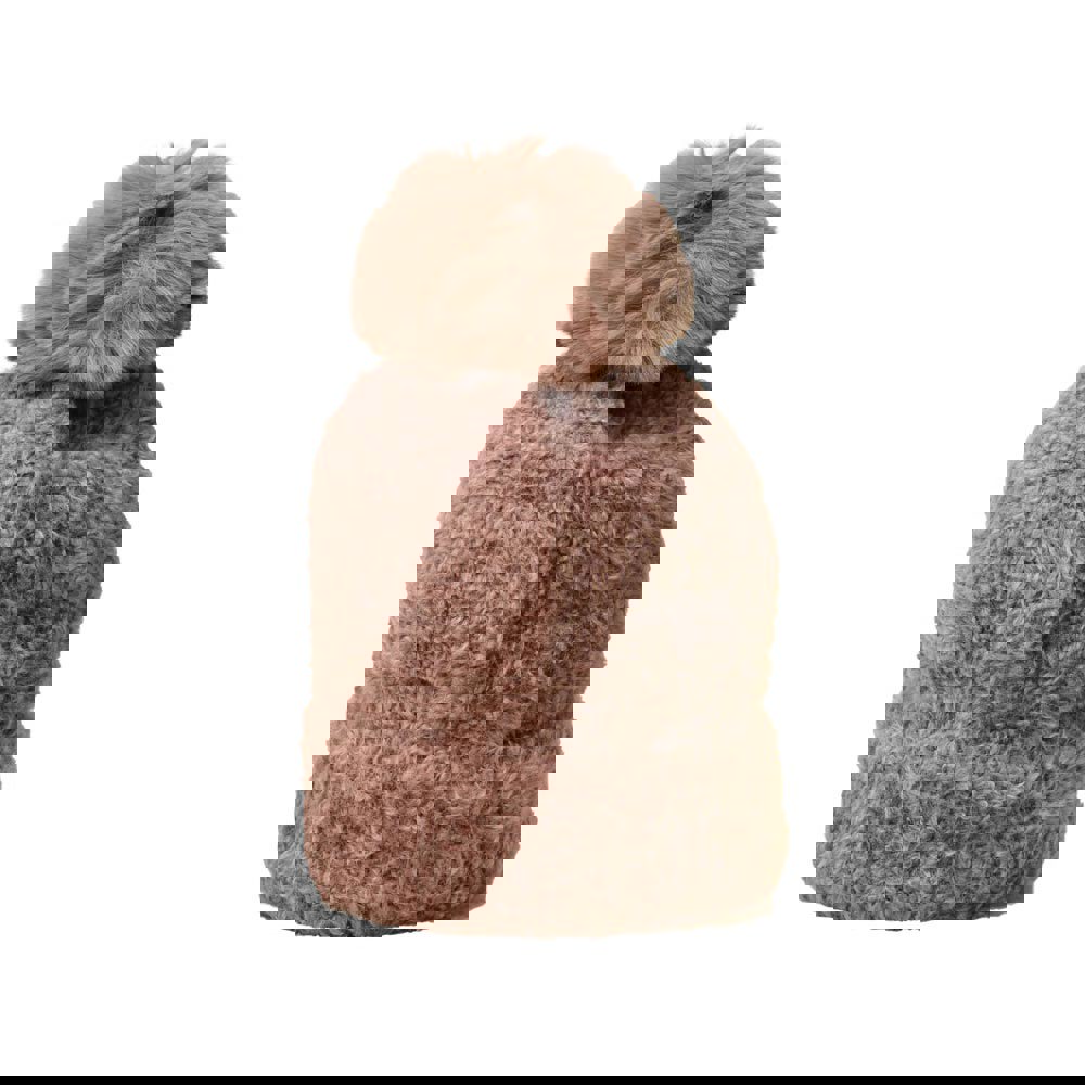 Γυναικείο σκουφί με φούντα χνουδωτό Πούρο 22696