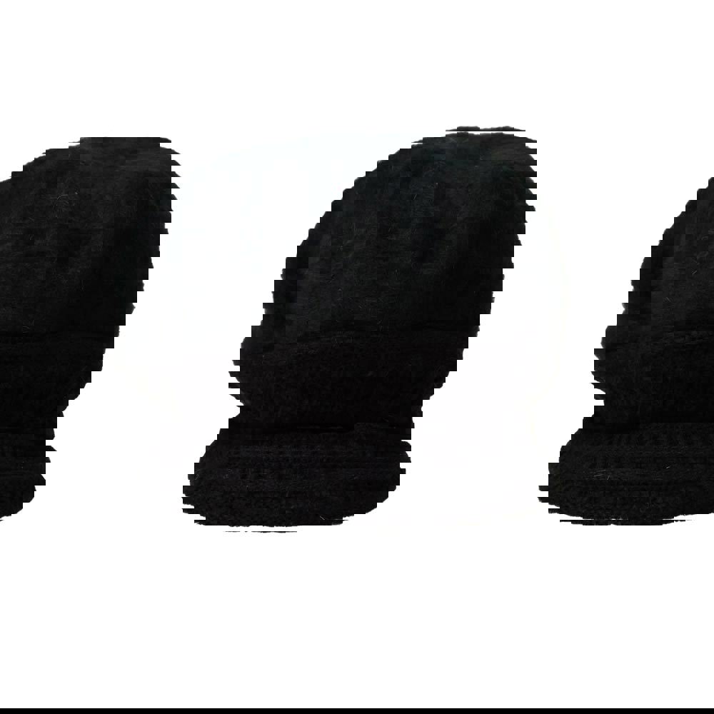 Potre OR Γυναικείο πλεκτό καπέλο με γείσο Μαύρο 22711