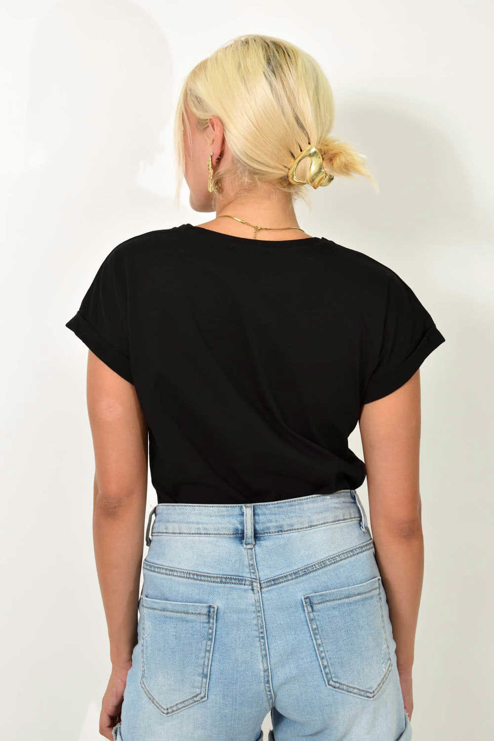 T-shirt με τύπωμα Μαύρο 25528 φωτογραφία