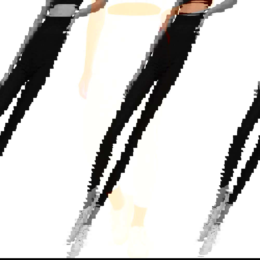 Γυναικείο πλεκτό κολάν Μαύρο 21797