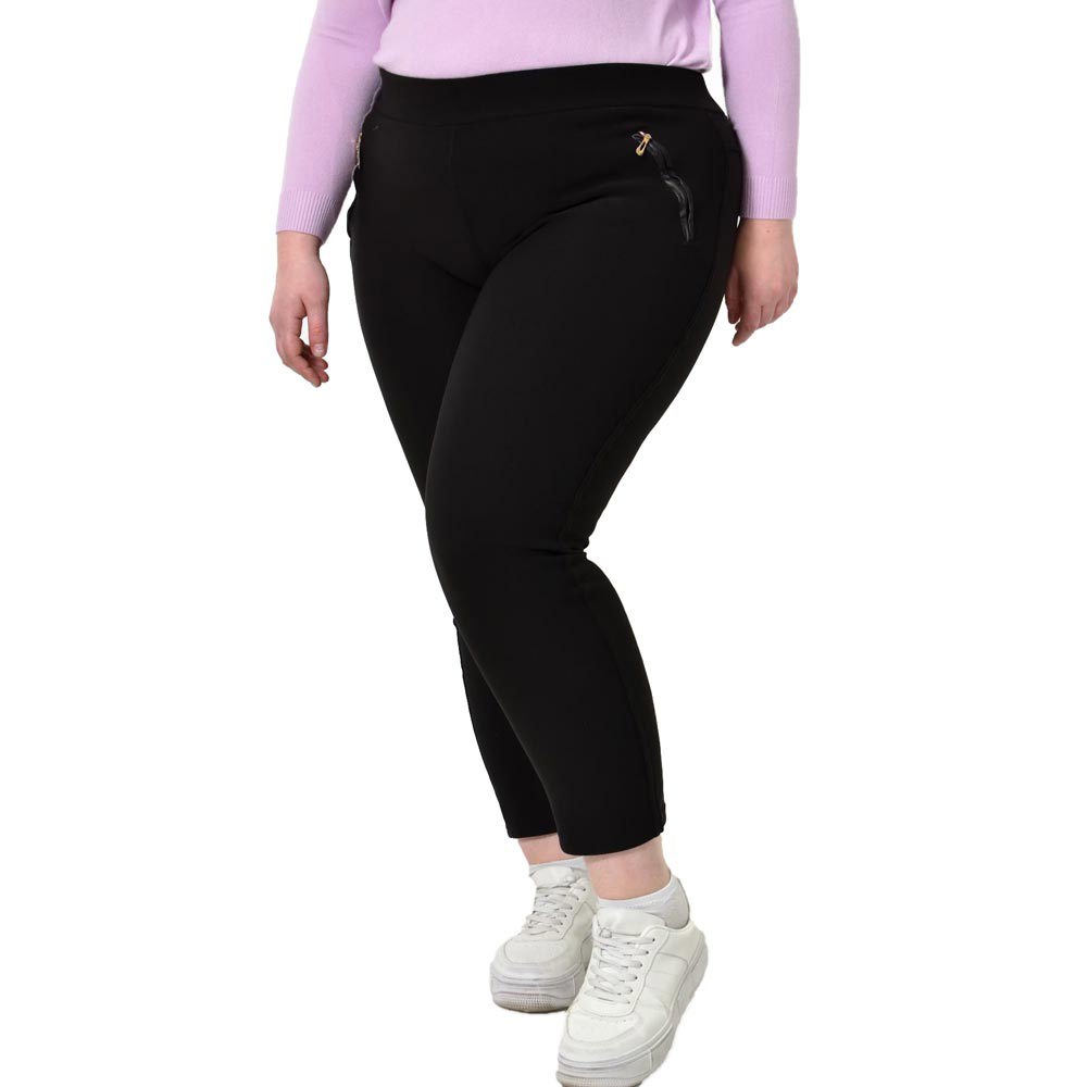 Γυναικείο plus size κολάν Μαύρο 22805