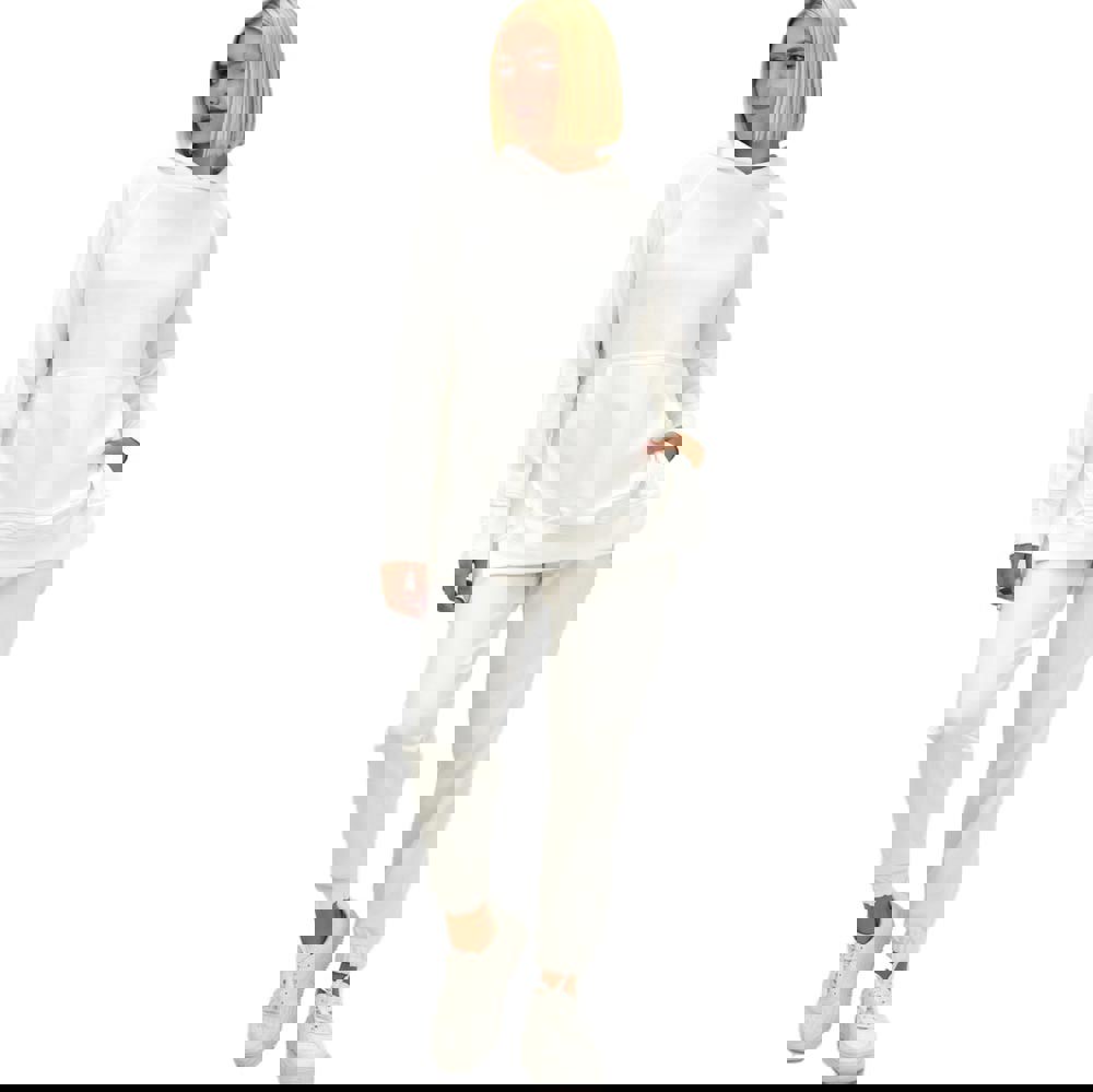 Σετ φόρμας φούτερ με κουκούλα Λευκό 21871